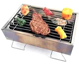 Tragbarer Klappgrill/holzkohlegrill/außengrill Aus Edelstahl/hausgrill/geeignet Für Familiengrills/kleiner Grill