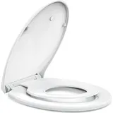 Toilettendeckel mit Absenkautomatik Kinder WC Sitz mit Magnet Quick Release Weiß