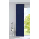 Gardinenbox Schiebegardine (1 St), Klettband, blickdicht, Verdunkelung »Milano« Samt blickdicht Blackout Paneelwagen 203571 blau