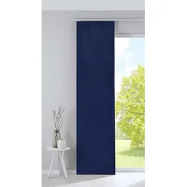 Gardinenbox Schiebegardine (1 St), Klettband, blickdicht, Verdunkelung »Milano« Samt blickdicht Blackout Paneelwagen 203571 blau