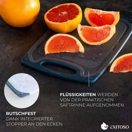 Exitoso Frühstücksbrett Marmor-Optik 6er-Set 15x25cm weiß