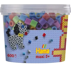 Hama - Dose mit Maxi Perlen Ca. 600 Perlen