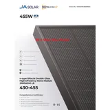 Ja Solarmodul 445W Glas Glas 20 X Solarpanel Bifacial Photovoltaik Black Frame