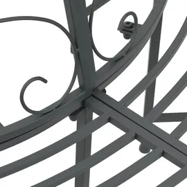 vidaXL Baumbank Ø 160 x 89 cm Grau