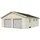 Palmako Nordic+ Gartenhaus/Garage Andre mit 2 Sektionaltoren - 44,7 m2 - 160 mm