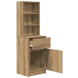 vidaXL Nachttisch Artisan-Eiche 39x35x125 cm Holzwerkstoff
