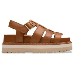 Clarks für Damen. 26181266 Braune Orianna Twist-Sandalen (37.5), Leder, 3 bis 5 cm, Schnalle, Lässig