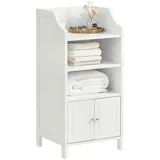 SoBuy BZR56-W Badkommode Badschrank Kommode fürs Bad Badezimmerschrank Aufbewahrungsschrank Badmöbel weiß bht ca: 41x86x36cm