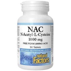 Natural Factors N-Acetyl-L-Cysteine 1000 mg (90 Tabletten)