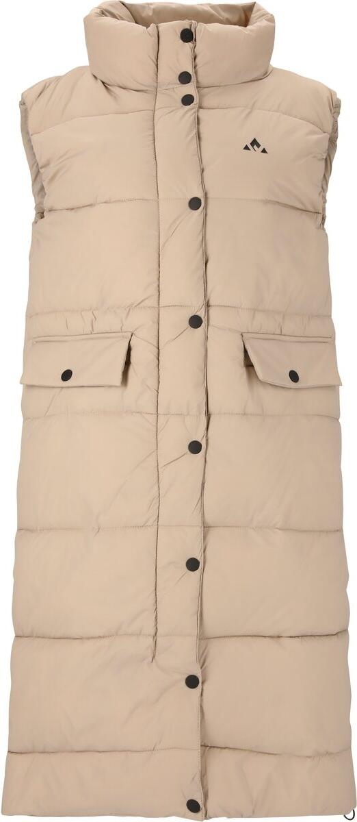 Whistler Amaretto W Long Puffer Vest simply taupe (1136) 42