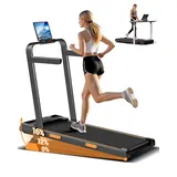 CURSOR Laufband für Zuhause klappbar 10KM/H, 16% Laufband mit Steigung für Zuhause mit Bürstenlosem Motor, 3.0 HP Laufbänder mit Handläufen, Walking Pad mit Steigung max. Belastung 159KG