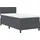 vidaXL Boxspringbett 90 x 200 cm Dunkelgrau/Weiß