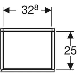 Geberit iCon Hochschrank 36 x 180 x 29,1 cm Weiß Glas