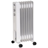 Stahlmann Ölradiator ZR201 1500 Watt – Elektroheizung Energiesparend bis 30 qm Fläche Heizung Elektrisch mit Thermostat und 3 Heizstufen Elektrisches Heizgerät, Electric Heater weiss