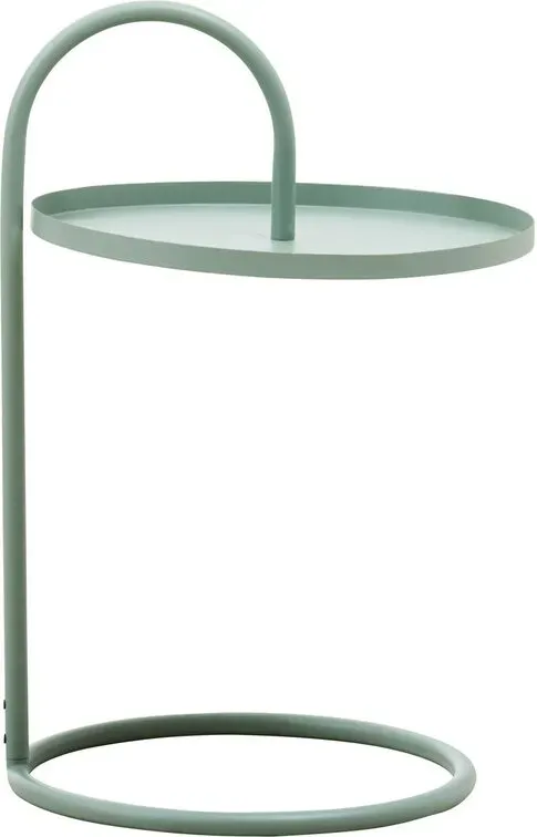 Premier Housewares Hängendes Sideboard mit Aufbewahrungstasche, grün, sicheres Design, platzsparender, funktionsreicher Couchtisch, zum Sofa