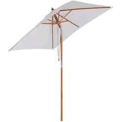 Outsunny Sonnenschirm Tannenholz, Bambus, Polyester