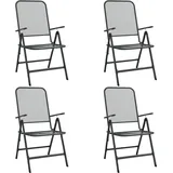 vidaXL Klappbare Gartenstühle 61 x 61 x 106 cm anthrazit 4 St.