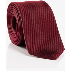 Krawatte MONTI "RAUL", Damen, rot (bordeaux), Seide, Krawatten, aus reiner Seide mit edler Twill-Struktur – 7 cm breit