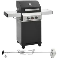 TAINO BLACK 2+1 + Drehspieß-Set Gasgrill mit Seitenbrenner Gasgrill