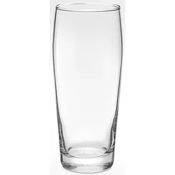 Bierglas VAN WELL "Willybecher", transparent, B:7,5cm H:18,5cm Ø:7,5cm, Glas, Trinkgefäße, 0,5 L, geeicht, spülmaschinenfest, Gastronomiequalität, 12-tlg.