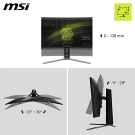 MSI MAG32CQ6PFDE 31,5 Zoll WQHD Gaming Monitor (0,5 ms Reaktionszeit