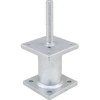 Pitzl Pfostenträger Holzverbinder, Höhe 160mm Stützfuß mit Gewindedorn M24x150mm