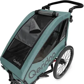 Qeridoo Qupa 1 Plus Kinderfahrradanhänger blau