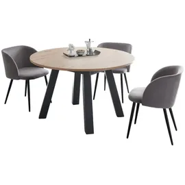 58 aufm Kessel Edda 110 x 78 x 110 cm grau/braun