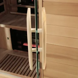 Dewello Pierson Pro 100x100 für 1 Person mit 3 DUO-Vollspektrumstrahlern aus Hemlockholz & Zeder