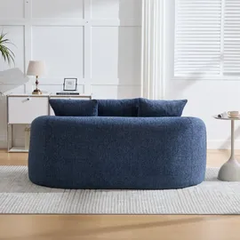 stilvora Zweisitzer-Sofa Chenille Blau 164x92x60 cm, ohne Montage