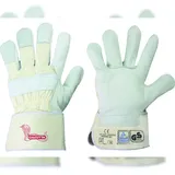 strongHand Handschuh CALCUTTA EN388 Gr.10,5 naturfarben Rindled.Doppelnaht gummierte Stulpe