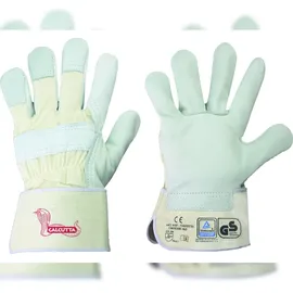 strongHand Handschuh CALCUTTA EN388 Gr.10,5 naturfarben Rindled.Doppelnaht gummierte Stulpe
