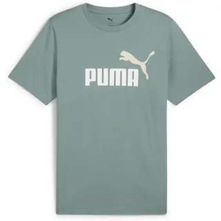 Puma Essentials 2 Color No. 1 Logo T-Shirt Herren 30 green moon XXL