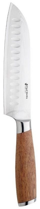 Preisvergleich Produktbild Amefa Allzweckmesser Wirths, 7'' Santoku- Damaststahlmesser Suru braun