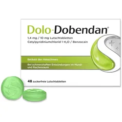 Dolo-Dobendan® Halstabletten zuckerfrei mit betäubender Wirkung - bei Halsschmerzen 48 St