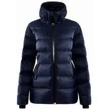 Craft ADV EXPLORE DOWN JACKET | Daunenjacke Damen XS | Blaze | Verstellbare Kapuze und hohem Kragen | Wasserabweisende Winterjacke Damen | Winddichter Daunenparka Damen
