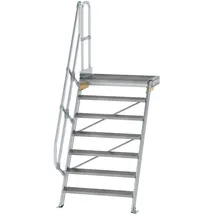 Günzburger MUNK Aluminium-Treppe Plattform 60° 7 Stufen