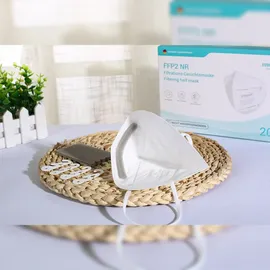 EUROPAPA 20x FFP2 Weiss Atemschutzmaske 5-Lagen Staubschutzmasken einzeln Verpackt