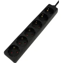 Unitec Steckdosenleiste 6-fach 1,4 m Schwarz