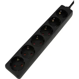 Unitec Steckdosenleiste 6-fach 1,4 m Schwarz