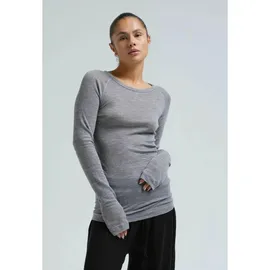 seamless basic T-shirt Woolen Jade in Grey melange), | Gr.: onesize,