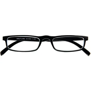 original i need you I NEED YOU HALF-LINE, G31000, Kunststoffbrille mit Federtechnik, schwarz, +3 Dioptrien