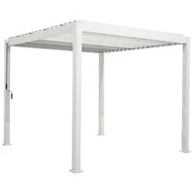 Green Spirit Mirador 3 x 4 m Weiß inkl. 1 Seitenteil Grau