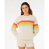 Rip Curl Surf Revival Relaxed Crew Pullover Beige XS