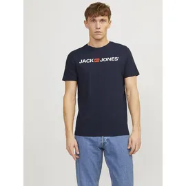 JACK & JONES Corp Logo 3 Pack Kurzarm-T-Shirt White / Pack 1 Black / 1 Navy Blazer / 1 White M