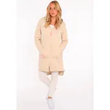 Zwillingsherz Jerseymantel Damen Beige M