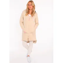 Zwillingsherz Jerseymantel Damen Beige M