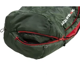High Peak Black Arrow Eco Schlafsack - Green / Red - 220 cm