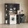livinity® Paolina Waschmaschinenschrank 93,6 x 88,2 cm Anthrazit/Goldkraft Eiche