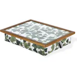 Andrews Living Knietablett mit Kissen Florales – Laptopkissen für Sofa & Bett (Ivy Garden)